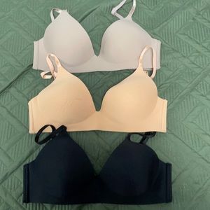 SOLD- Bundle 3 wireless Bras 34C